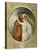 Cupid and Psyche-William Etty-Stretched Canvas