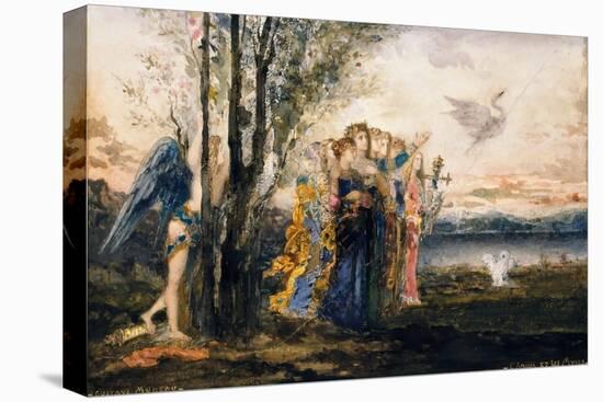 Cupid and the Muses-Gustave Moreau-Stretched Canvas