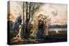 Cupid and the Muses-Gustave Moreau-Stretched Canvas