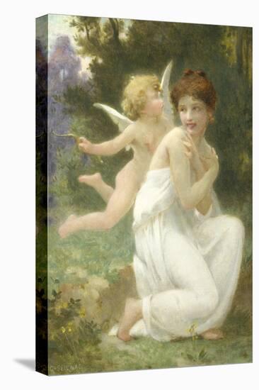 Cupid and Venus-Guillaume Seignac-Stretched Canvas