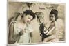 Cupid as Postman Delivers a 'tender Message' to a Young Lady-null-Mounted Photographic Print