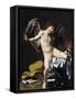 Cupid as Victor-Caravaggio-Framed Stretched Canvas
