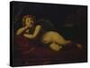 Cupid Asleep-Guido Reni-Stretched Canvas