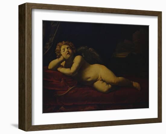 Cupid Asleep-Guido Reni-Framed Giclee Print