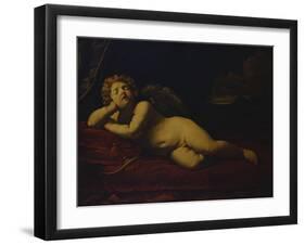 Cupid Asleep-Guido Reni-Framed Giclee Print