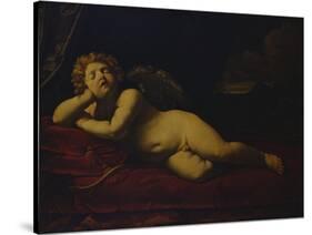 Cupid Asleep-Guido Reni-Stretched Canvas