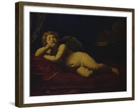 Cupid Asleep-Guido Reni-Framed Giclee Print