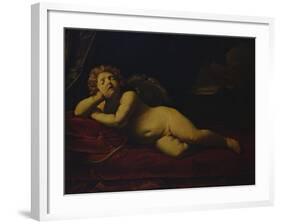 Cupid Asleep-Guido Reni-Framed Giclee Print