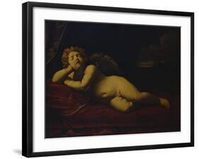 Cupid Asleep-Guido Reni-Framed Giclee Print