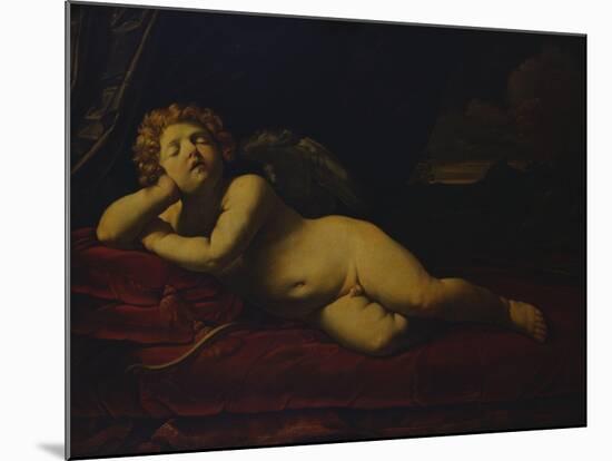Cupid Asleep-Guido Reni-Mounted Giclee Print