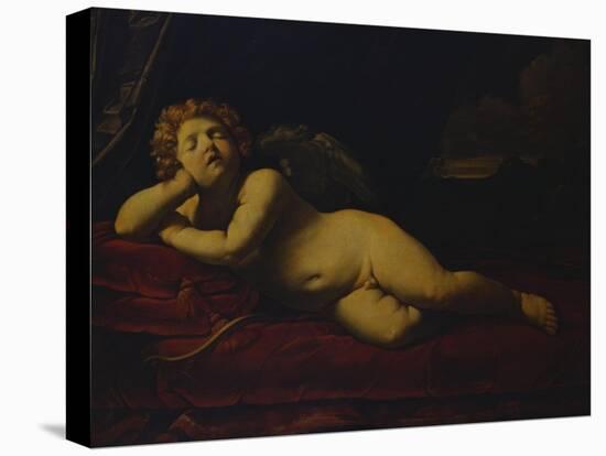 Cupid Asleep-Guido Reni-Stretched Canvas