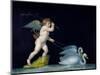 Cupid Being Led by a Pair of Swans-Michelangelo Maestri-Mounted Giclee Print