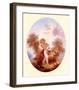 Cupid Between Roses-Jean-Honoré Fragonard-Framed Art Print