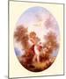 Cupid Between Roses-Jean-Honoré Fragonard-Mounted Art Print