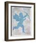 Cupid Blue-Cora Niele-Framed Giclee Print