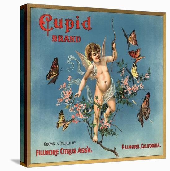 Cupid Brand - Fillmore, California - Citrus Crate Label-Lantern Press-Stretched Canvas