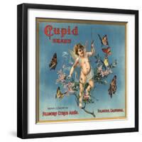 Cupid Brand - Fillmore, California - Citrus Crate Label-Lantern Press-Framed Art Print