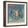 Cupid Brand - Fillmore, California - Citrus Crate Label-Lantern Press-Framed Art Print