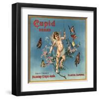 Cupid Brand - Fillmore, California - Citrus Crate Label-Lantern Press-Framed Art Print