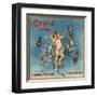 Cupid Brand - Fillmore, California - Citrus Crate Label-Lantern Press-Framed Art Print