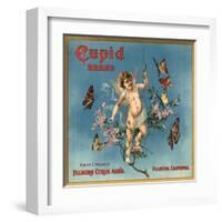 Cupid Brand - Fillmore, California - Citrus Crate Label-Lantern Press-Framed Art Print