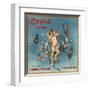 Cupid Brand - Fillmore, California - Citrus Crate Label-Lantern Press-Framed Art Print