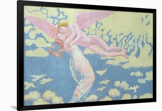 Cupid Carries Psyche to the Heavens, 1909-Maurice Denis-Framed Giclee Print