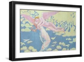 Cupid Carries Psyche to the Heavens, 1909-Maurice Denis-Framed Giclee Print