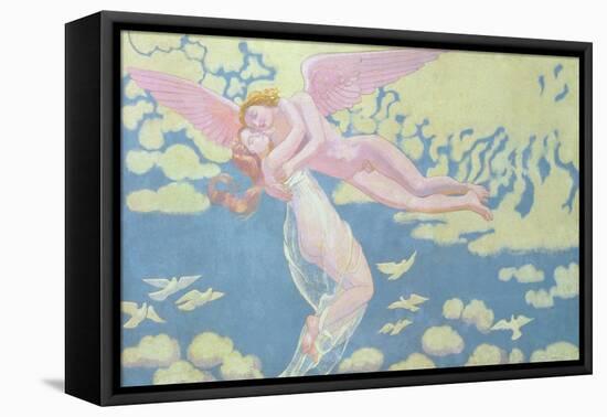 Cupid Carries Psyche to the Heavens, 1909-Maurice Denis-Framed Stretched Canvas