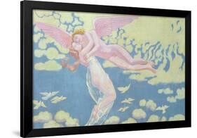 Cupid Carries Psyche to the Heavens, 1909-Maurice Denis-Framed Giclee Print