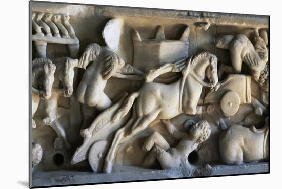 Cupid Charioteers Racing at Circus, Relief from Sarcophagus BC-null-Mounted Giclee Print
