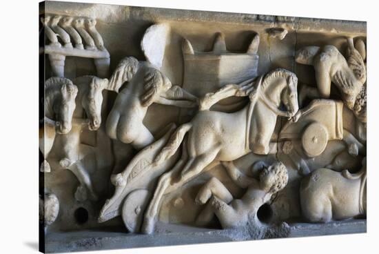 Cupid Charioteers Racing at Circus, Relief from Sarcophagus BC-null-Stretched Canvas