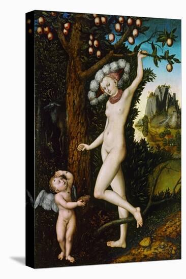 Cupid Complaining to Venus, Around 1525-Lucas Cranach the Elder-Stretched Canvas