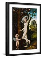 Cupid Complaining to Venus, Around 1525-Lucas Cranach the Elder-Framed Giclee Print