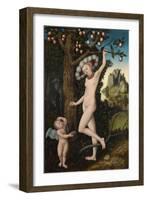 Cupid Complaining to Venus, C. 1525-Lucas Cranach the Elder-Framed Giclee Print