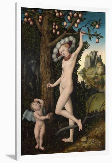 Cupid Complaining to Venus, C. 1525-Lucas Cranach the Elder-Framed Giclee Print