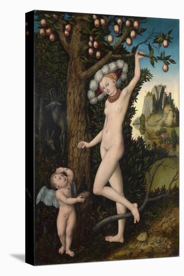 Cupid Complaining to Venus, C. 1525-Lucas Cranach the Elder-Stretched Canvas