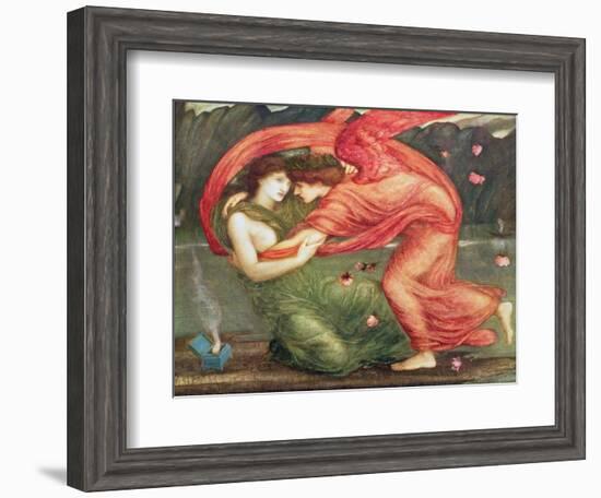 Cupid Delivering Psyche, 1867-Edward Burne-Jones-Framed Giclee Print