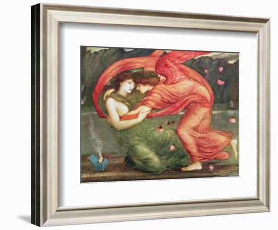 Cupid Delivering Psyche, 1867-Edward Burne-Jones-Framed Giclee Print