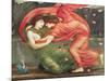 Cupid Delivering Psyche, 1867-Edward Burne-Jones-Mounted Giclee Print