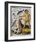 Cupid Fishermen, Detail from Triumph of Neptune and Amphitrite-null-Framed Giclee Print