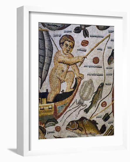 Cupid Fishermen, Detail from Triumph of Neptune and Amphitrite-null-Framed Giclee Print