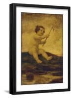 Cupid Fishing-Ludwig von Zumbusch-Framed Giclee Print