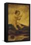Cupid Fishing-Ludwig von Zumbusch-Framed Stretched Canvas
