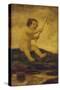 Cupid Fishing-Ludwig von Zumbusch-Stretched Canvas