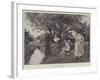 Cupid Fishing-George Adolphus Storey-Framed Giclee Print