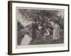 Cupid Fishing-George Adolphus Storey-Framed Giclee Print