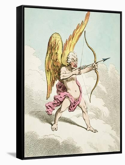 Cupid, from the New Pantheon No.4, Published by Hannah Humphrey, 1799-James Gillray-Framed Stretched Canvas