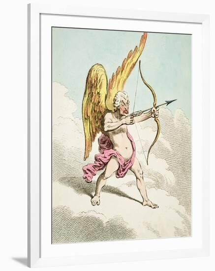 Cupid, from the New Pantheon No.4, Published by Hannah Humphrey, 1799-James Gillray-Framed Giclee Print