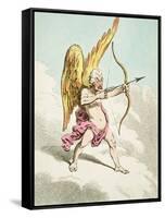 Cupid, from the New Pantheon No.4, Published by Hannah Humphrey, 1799-James Gillray-Framed Stretched Canvas